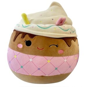 Squishmallows Allegra the Chocolate Frappe 12” Plush Easter Squad 2024 Gift New